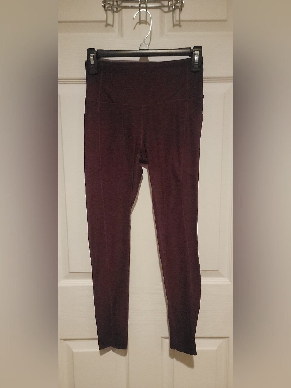 Victoria's Secret Burgandy High-Rise Leggings